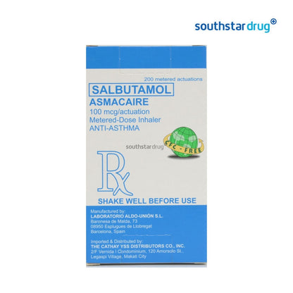 Rx: Asmacaire 100mcg 200D Inhaler