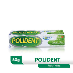 Polident Fresh Mint Denture Adhesive Cream 60g