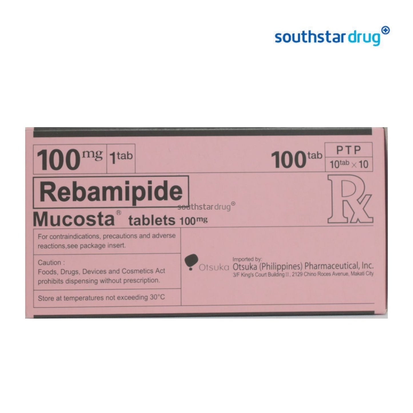 Rx: Mucosta 100mg Tablet