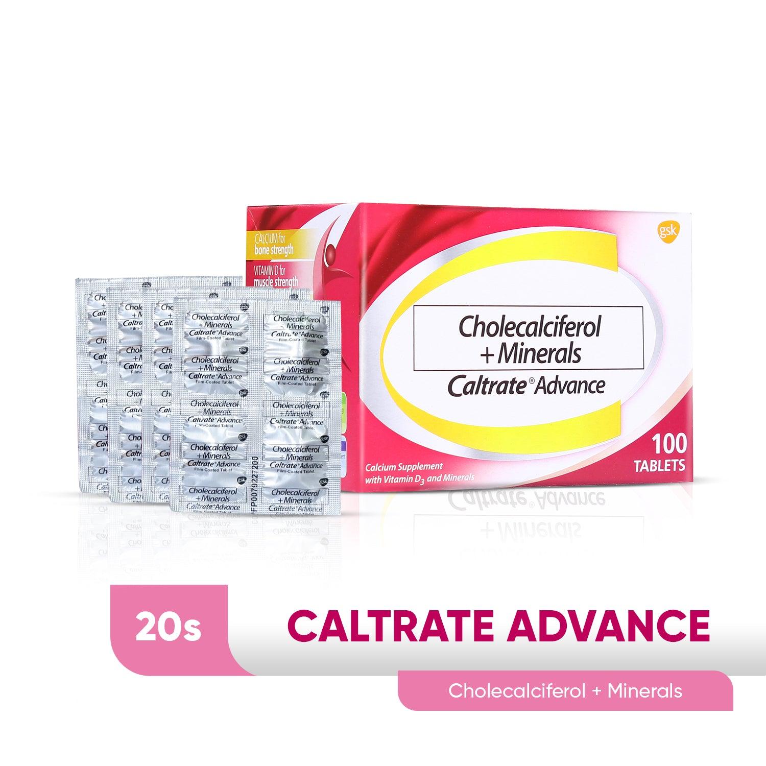 Caltrate Advance Cholecalciferol + Minerals Tablets - 20s - Southstar Drug