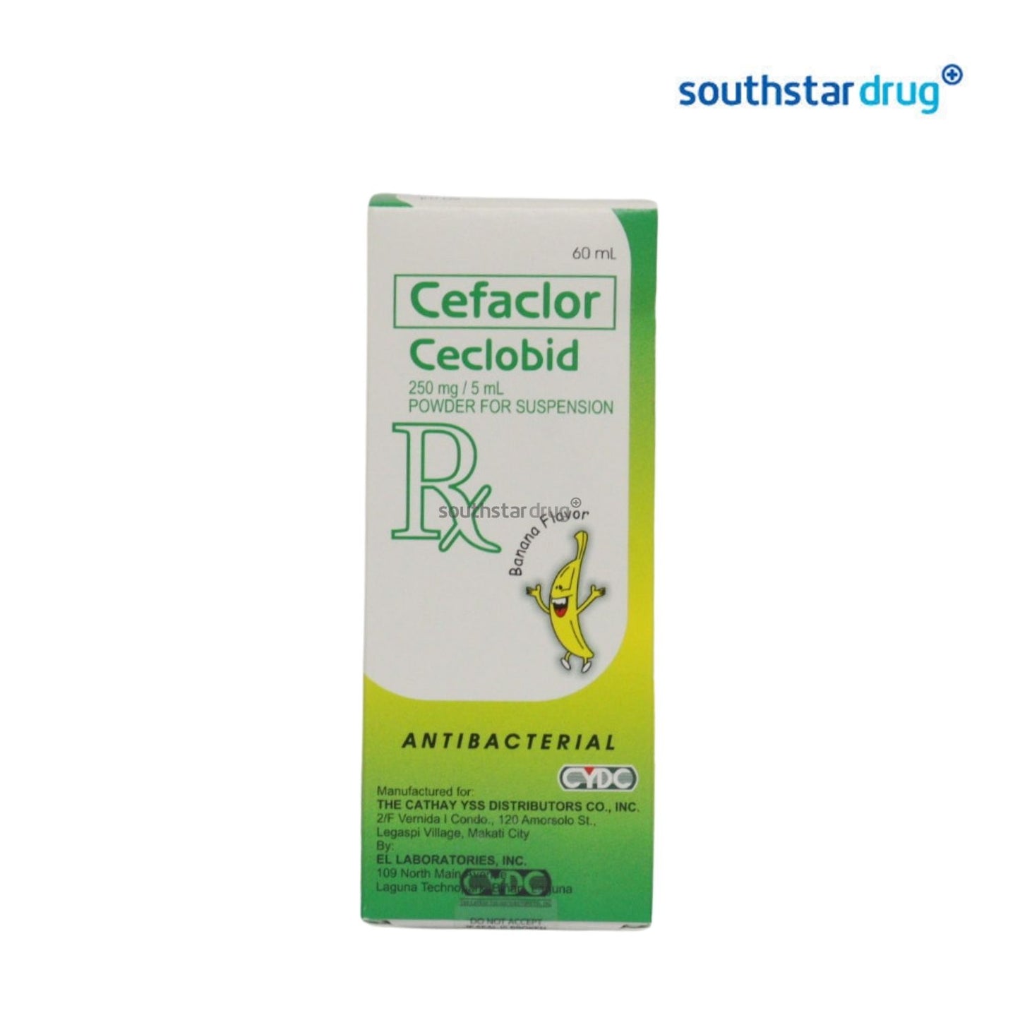 Rx: Ceclobid 250mg / 5ml Suspension