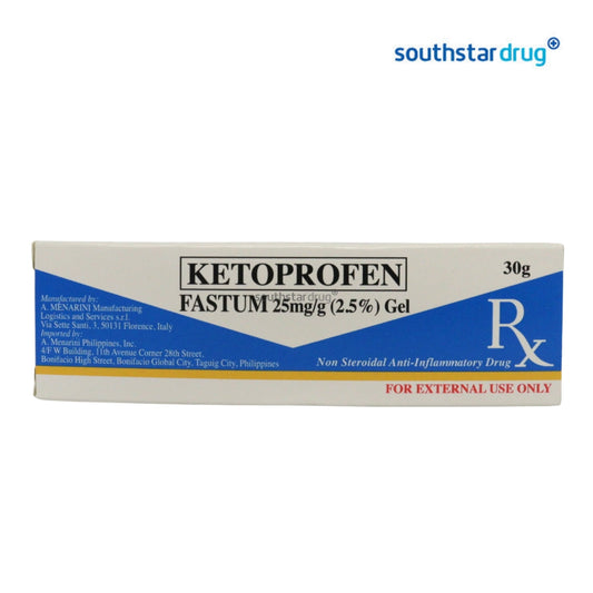 Rx: Fastum 2.5% 30 g Gel