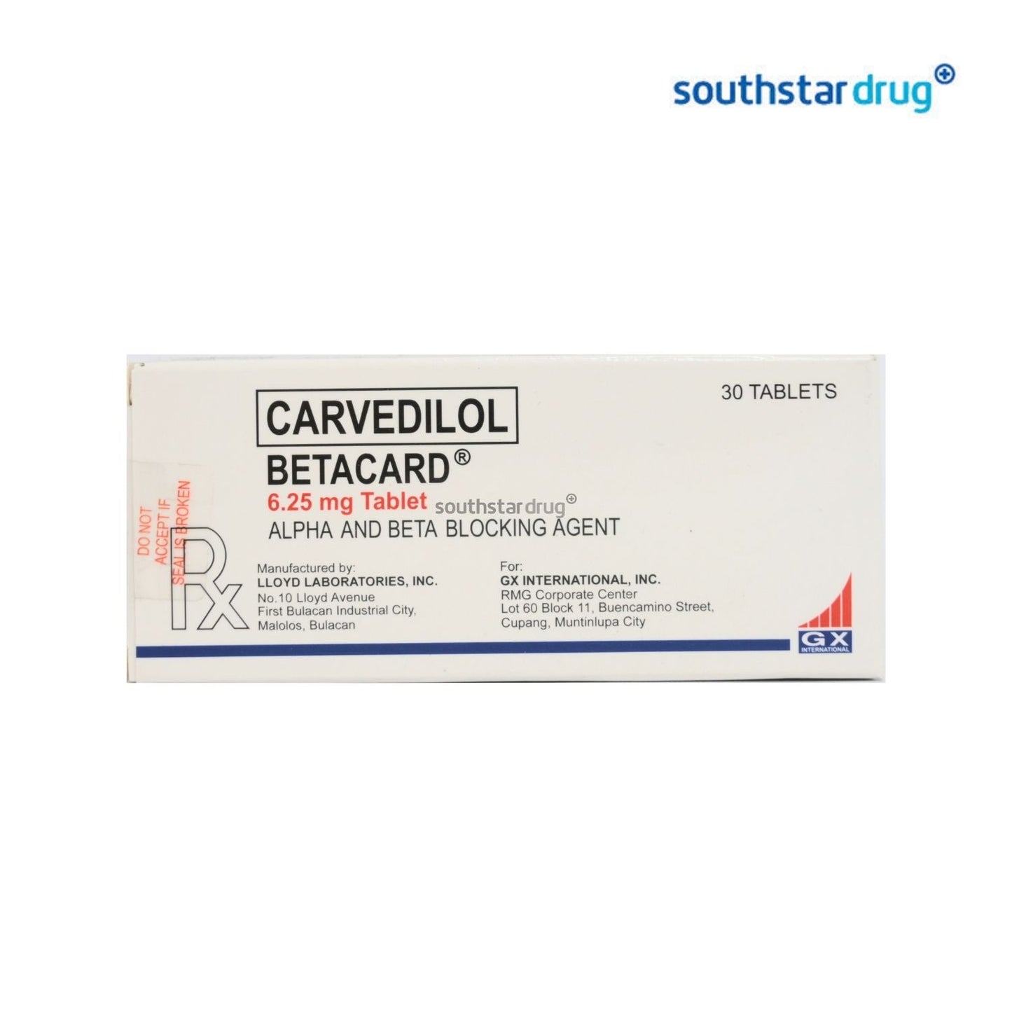 Rx: Betacard 6.25mg Tablet