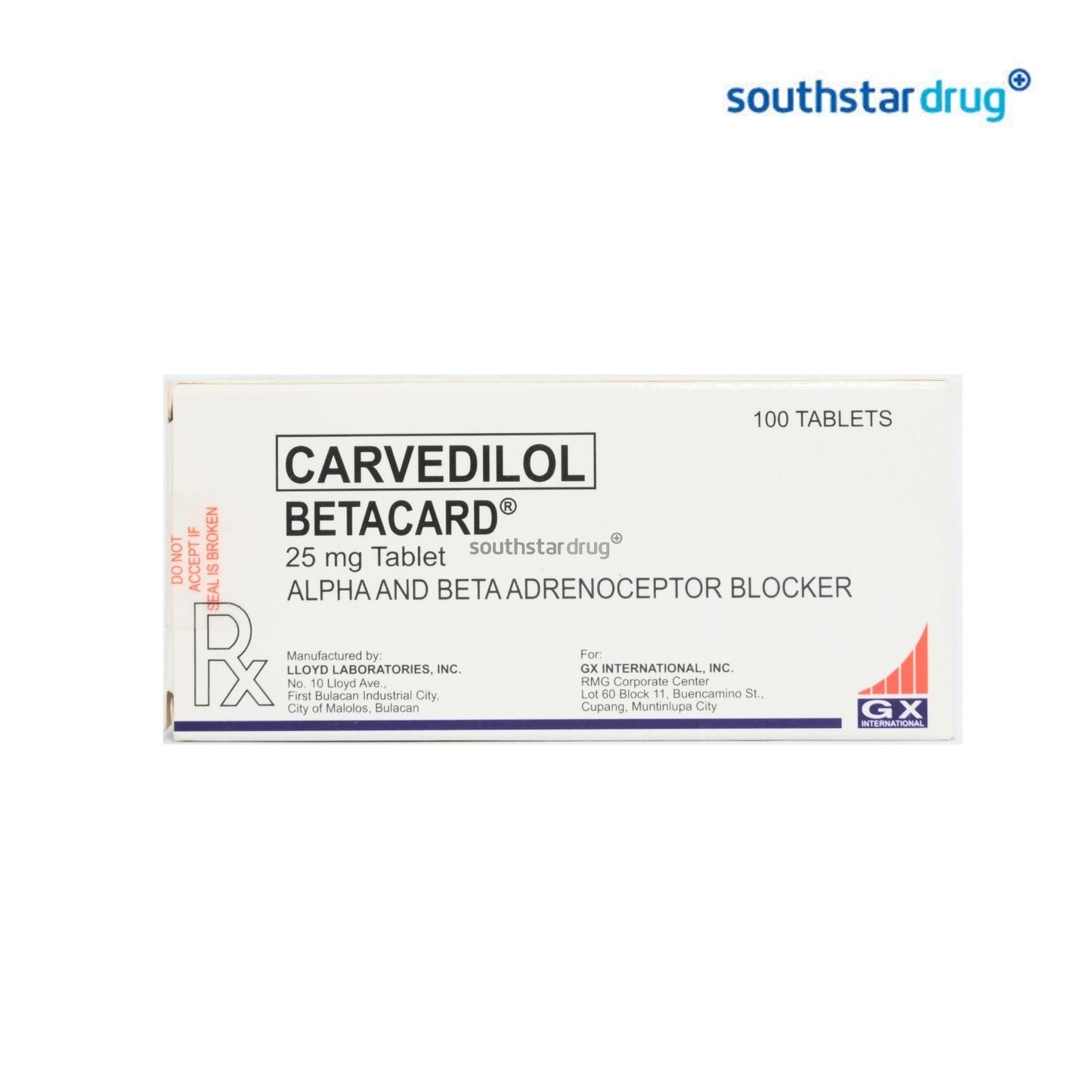 Rx: Betacard 25mg Tablet