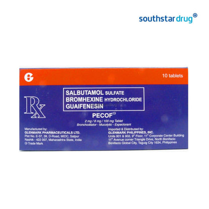 Rx: Pecof 2mg / 8mg / 100mg Tablet