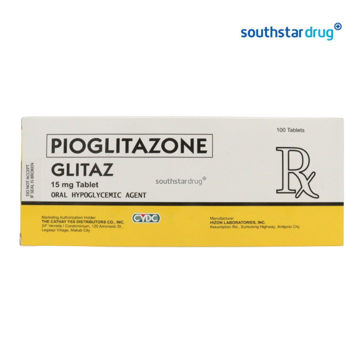 Rx: Glitaz 15mg Tablet