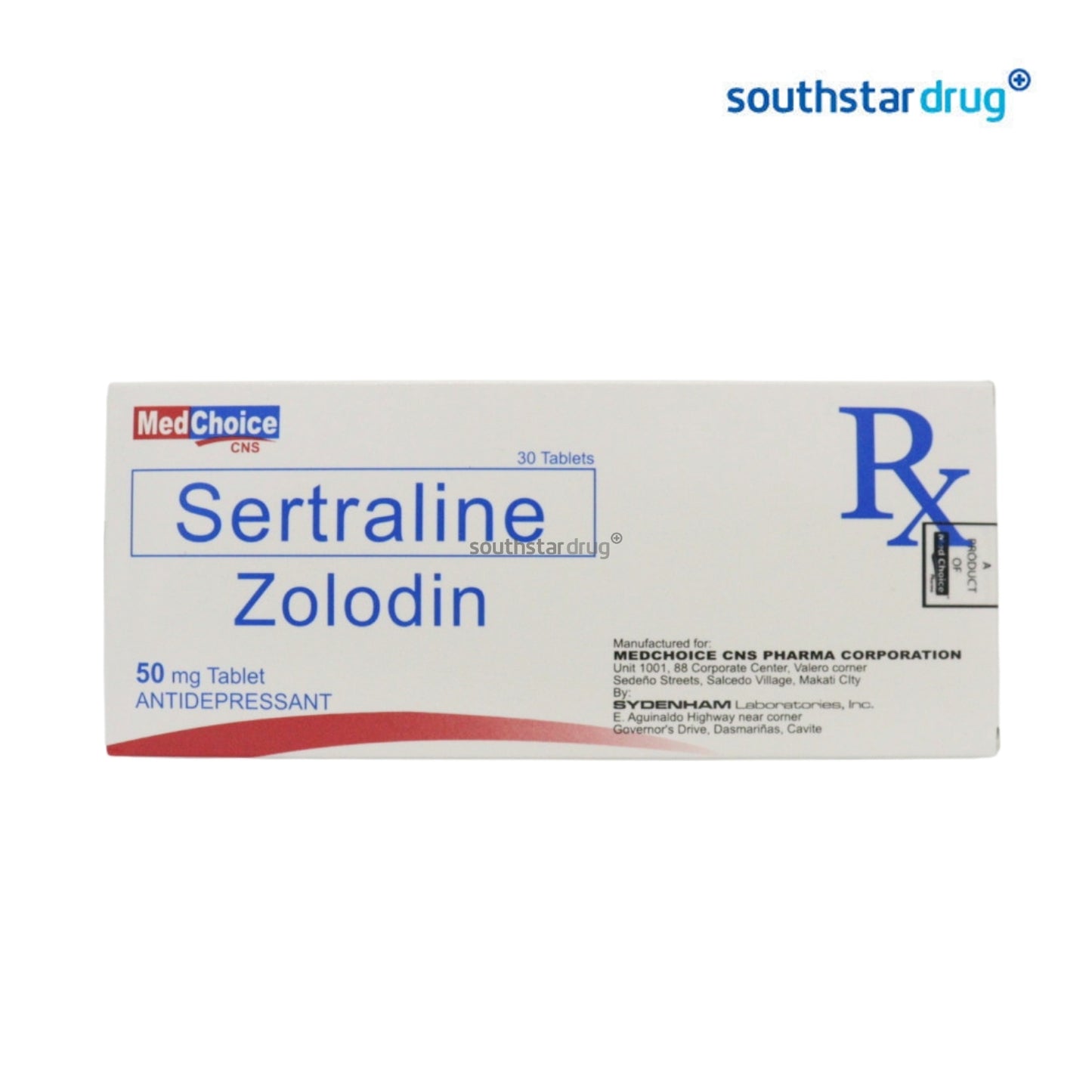 Rx: Zolodin 50mg Tablet