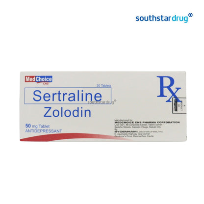 Rx: Zolodin 50mg Tablet