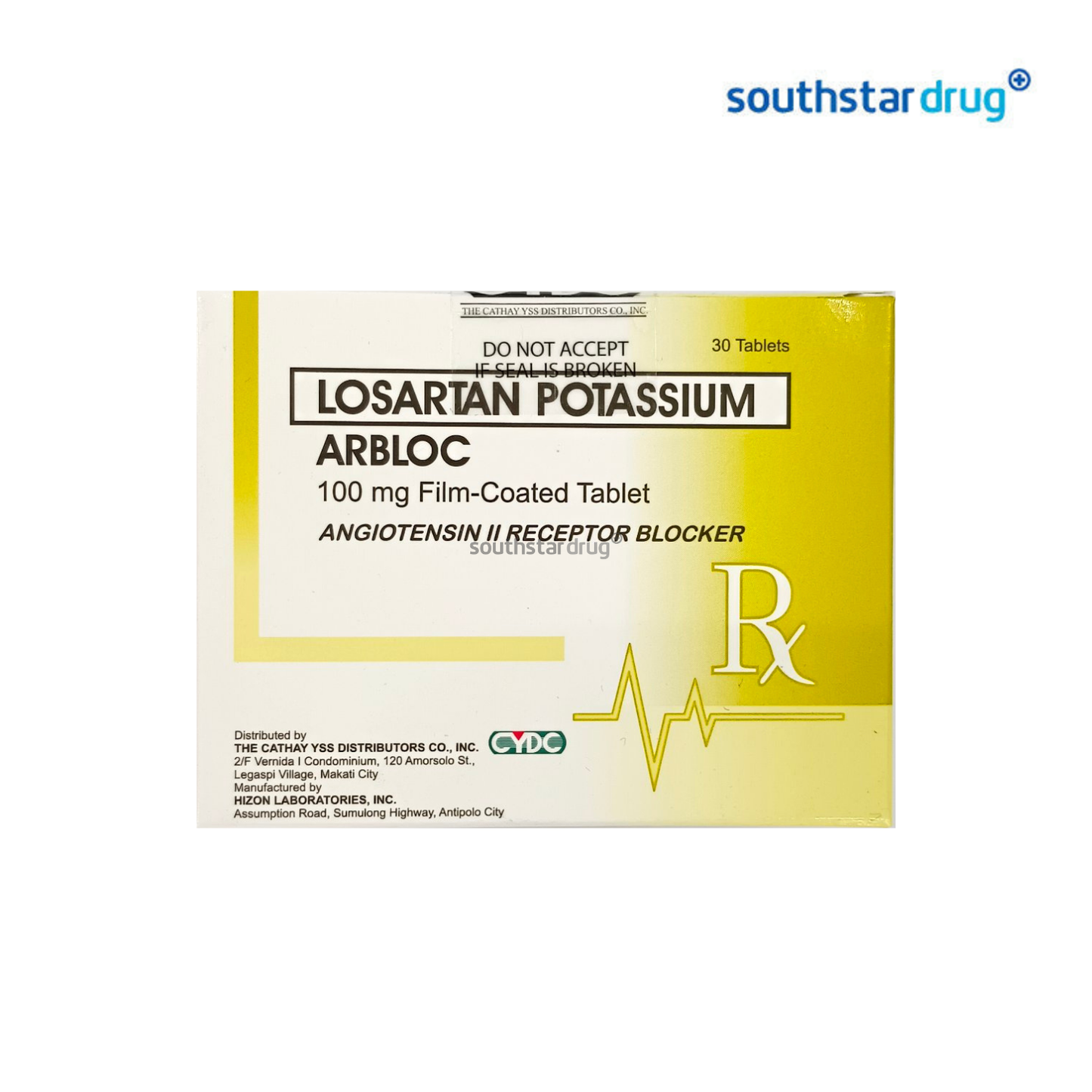 Rx: Arbloc 100mg Tablet