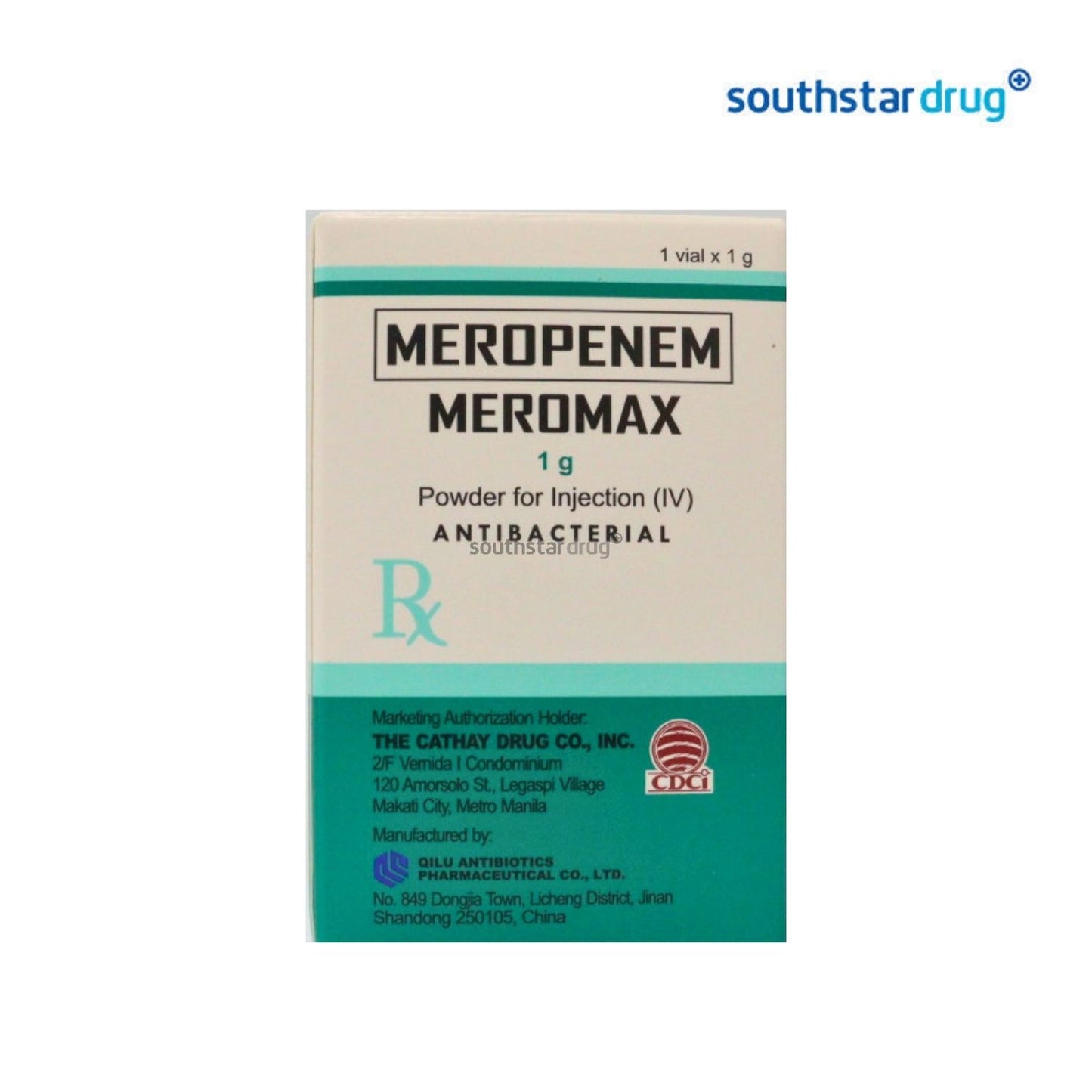 Rx: Meromax 1g Vial