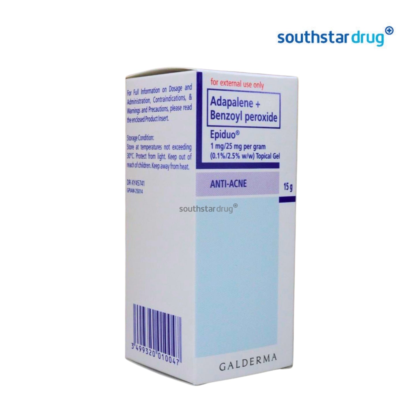 Rx: Epiduo 15 g Gel