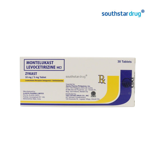 Rx: Zykast 10mg / 5mg Tablet