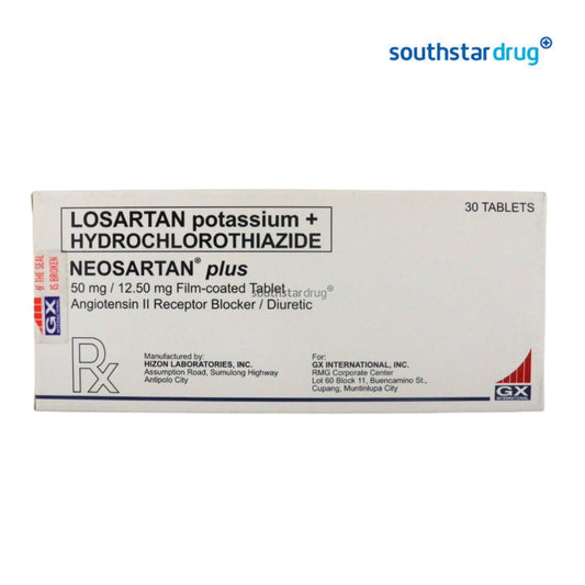 Rx: Neosartan Plus 50mg / 12.5mg Tablet