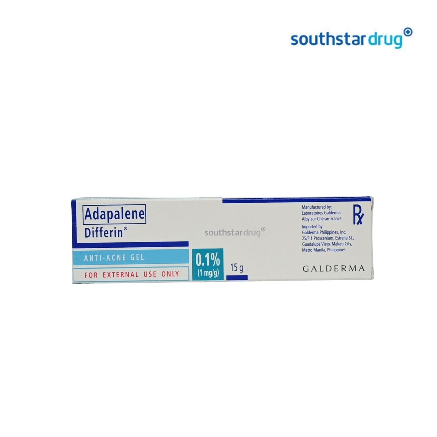 Rx: Differin 0.10% 15 g Gel