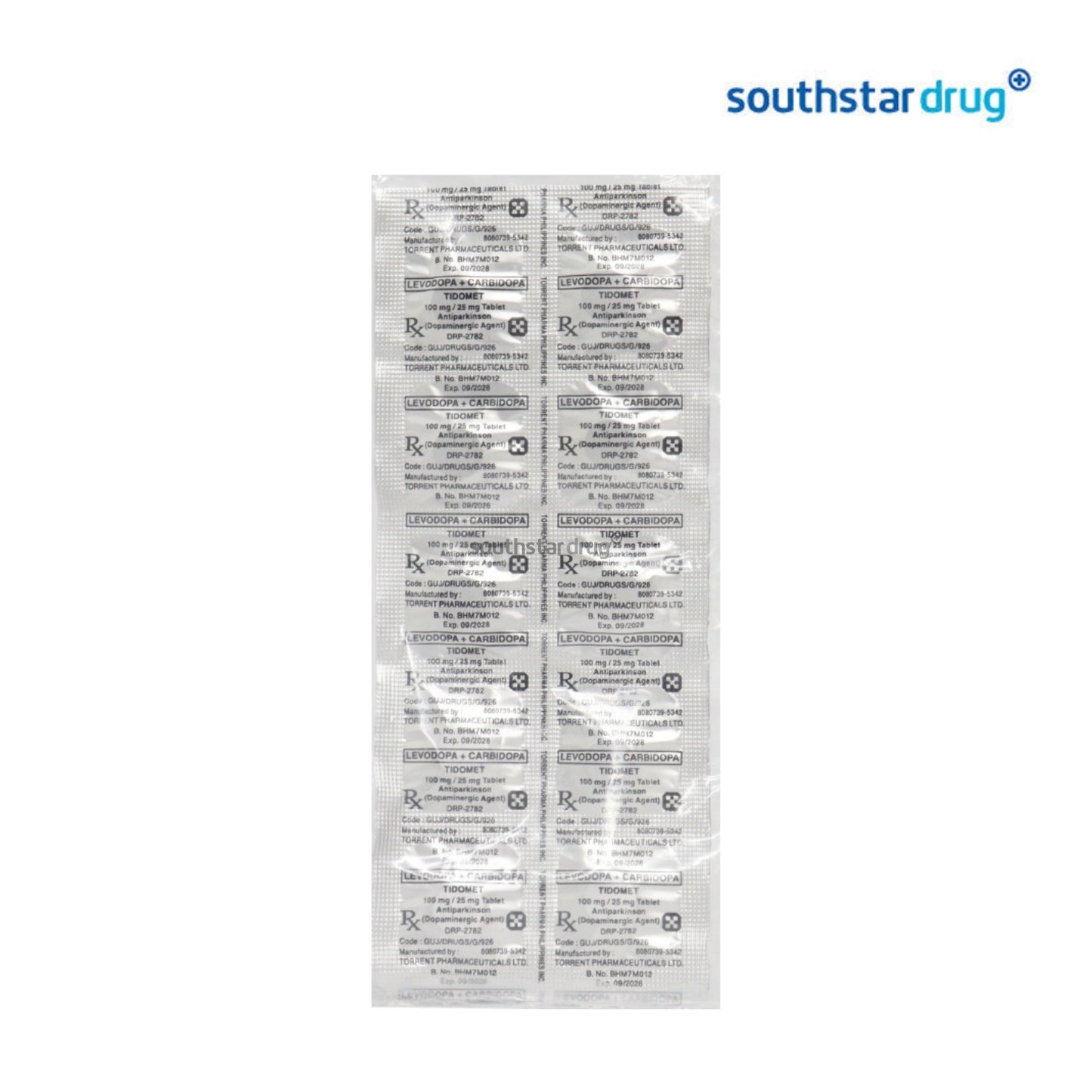 Rx: Tidomet 25 mg / 100 mg Tablet