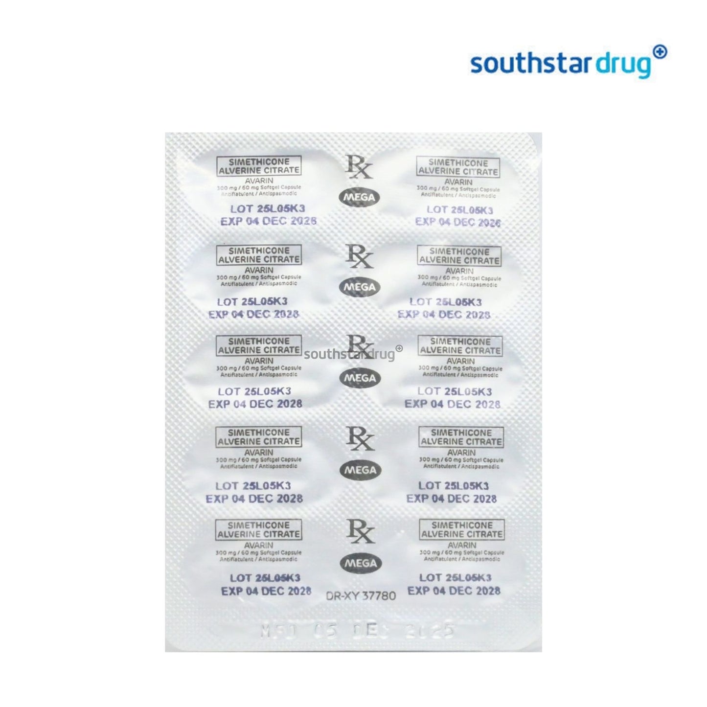 Rx: Avarin 300mg / 60mg Capsule