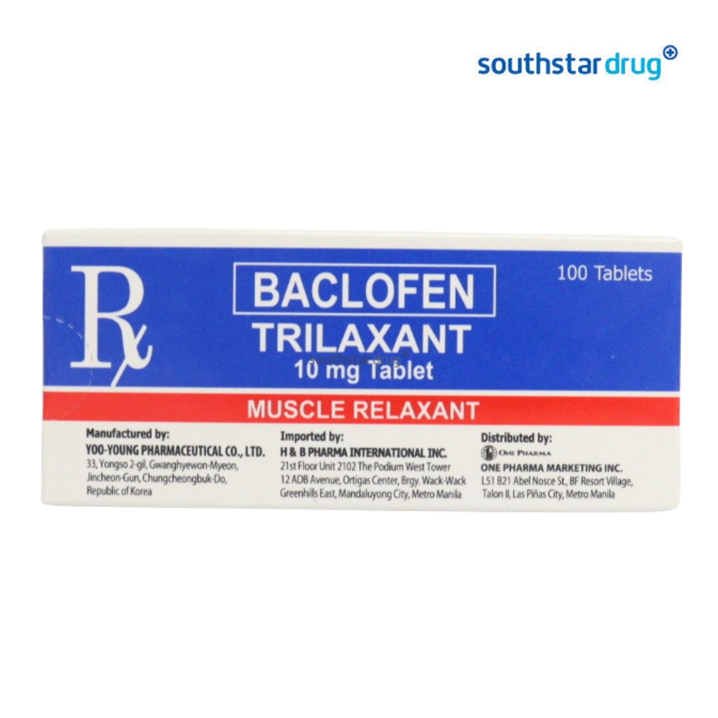 Rx: Trilaxant 10mg Tablet