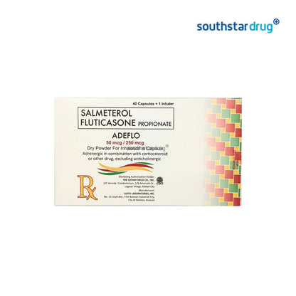 Rx: Adeflo 50mcg / 250mcg 40 Capsules + 1 Inhaler