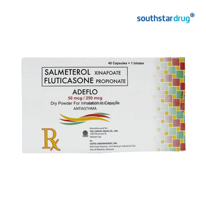 Rx: Adeflo 50mcg / 250mcg 40 Capsules + 1 Inhaler