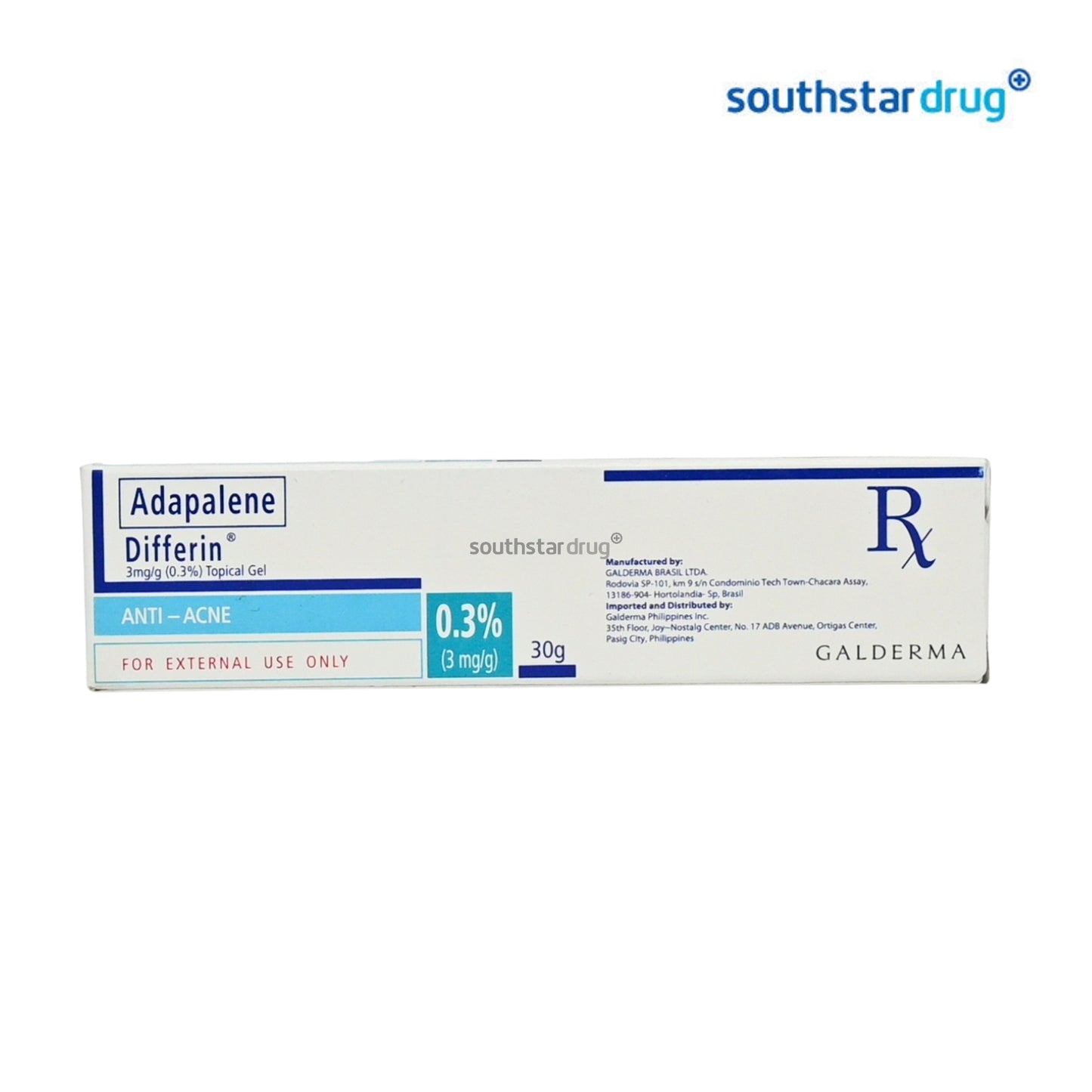 Rx: Differin 0.3% 3mg/g Gel 30g