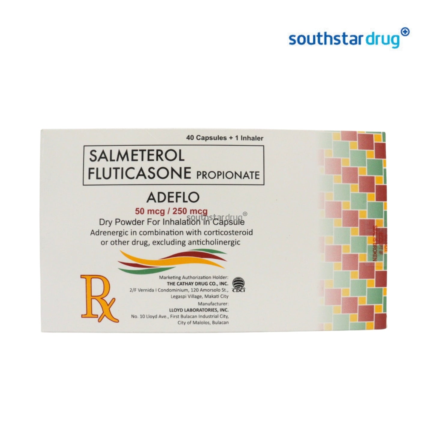 Rx: Adeflo 50mcg / 250mcg Dry Powder for Inhalation in Capsule
