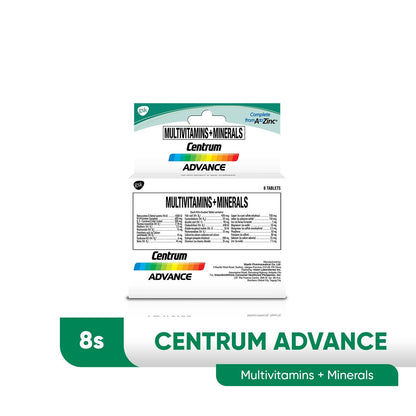 Centrum Advance Multivitamins + Minerals Tablets - 8s - Southstar Drug