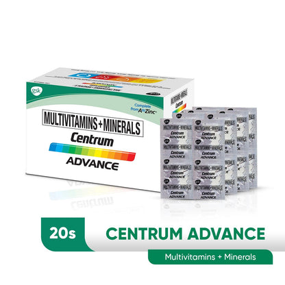 Centrum Advance Multivitamins + Minerals Tablets - 20s - Southstar Drug