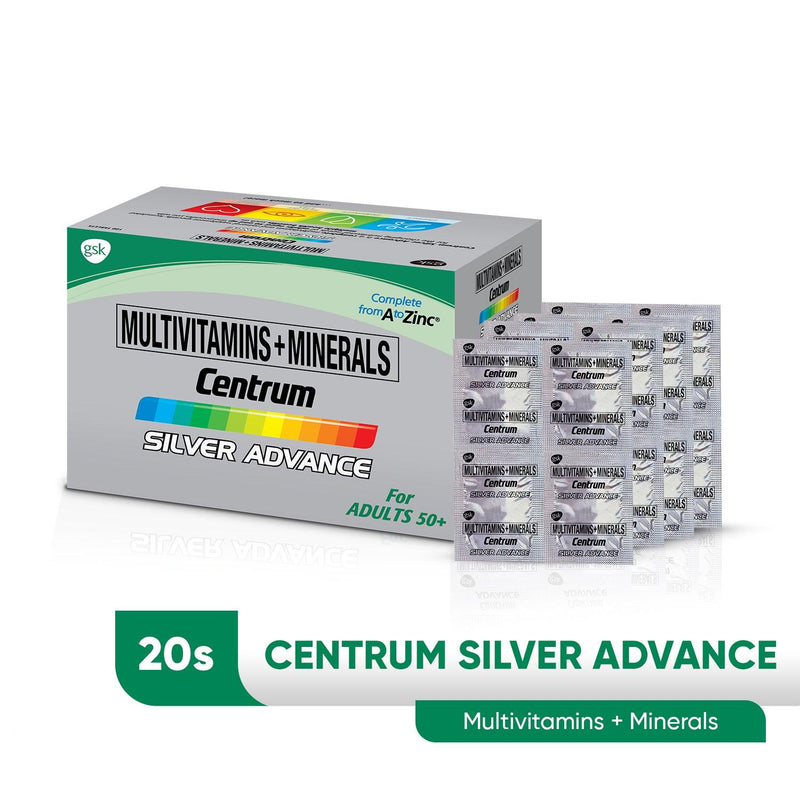 Centrum Silver Multivitamins + Minerals Tablets - 20s - Southstar Drug