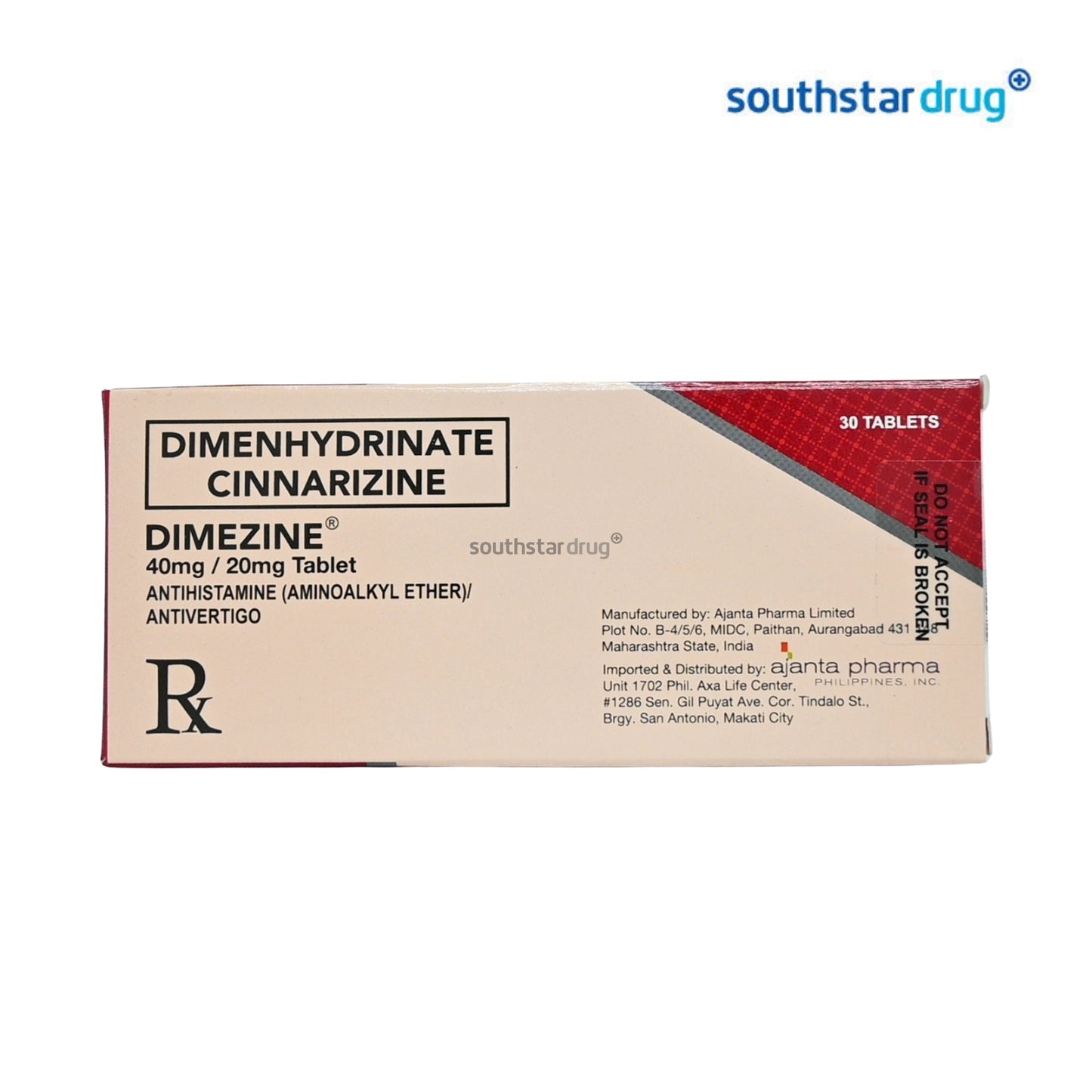 Rx: Dimezine 40mg / 20mg Tablet