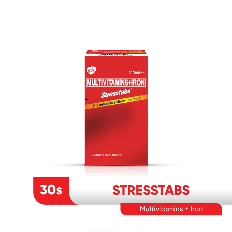 Stresstabs Multivitamins + Iron Tablets - 30s