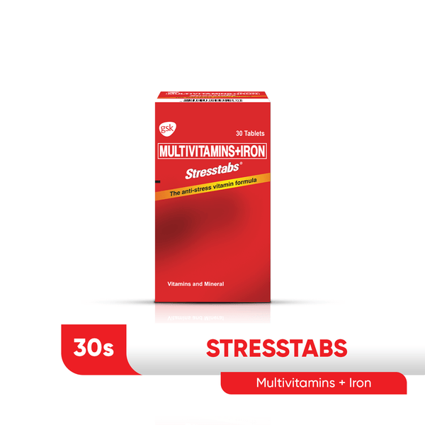 Buy Stresstabs Multivitamins + Iron Tablets - 30s Online