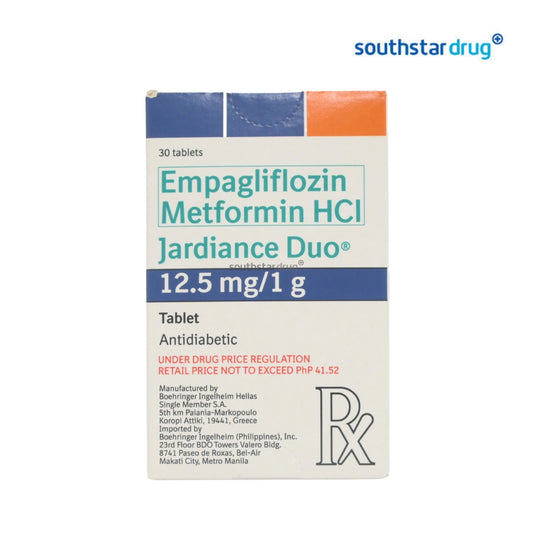 Rx: Jardiance Duo 12.5mg / 1 g Tablet