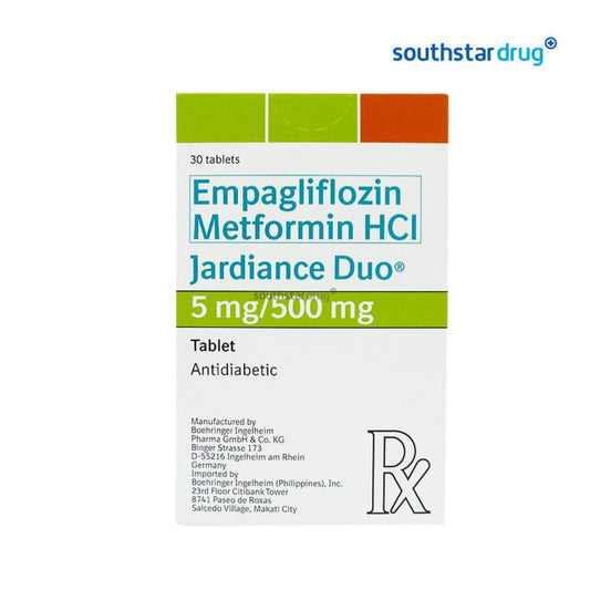 Rx: Jardiance Duo 5mg / 500mg Tablet