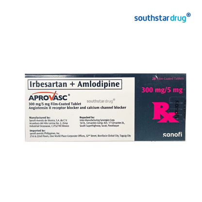 Rx: Aprovasc 300mg / 5mg Tablet