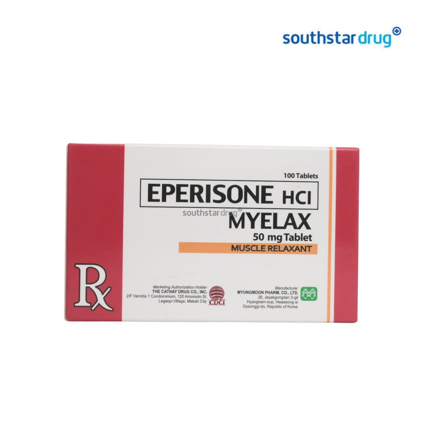 Rx: Myelax 50mg Tablet