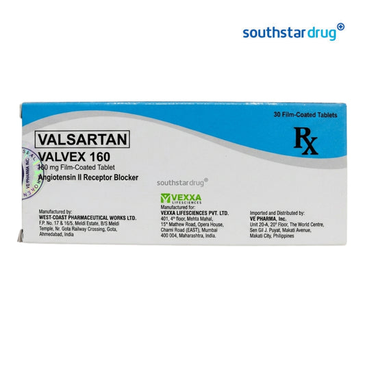 Rx: Valvex 160mg Tablet