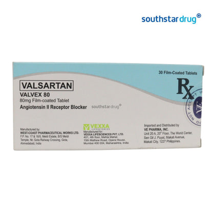Rx: Valvex 80mg Tablet