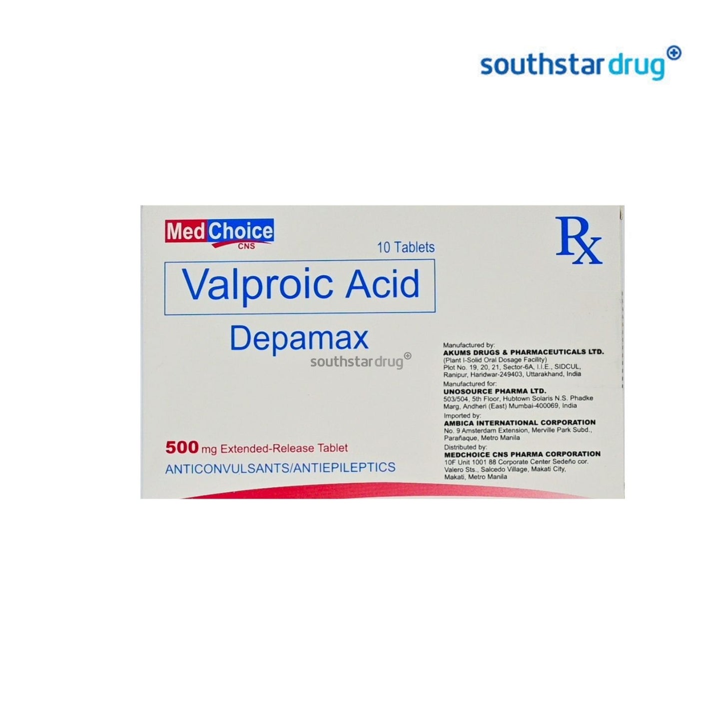 Rx: Depamax 500mg Tablet