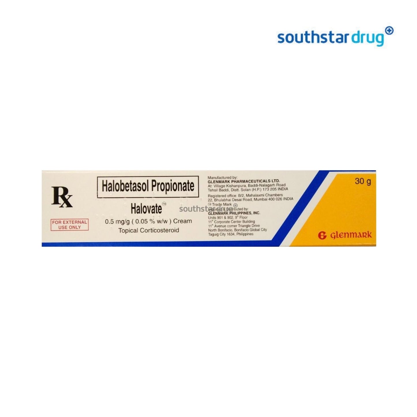Rx: Halovate 0.5mg / g 30 g Cream