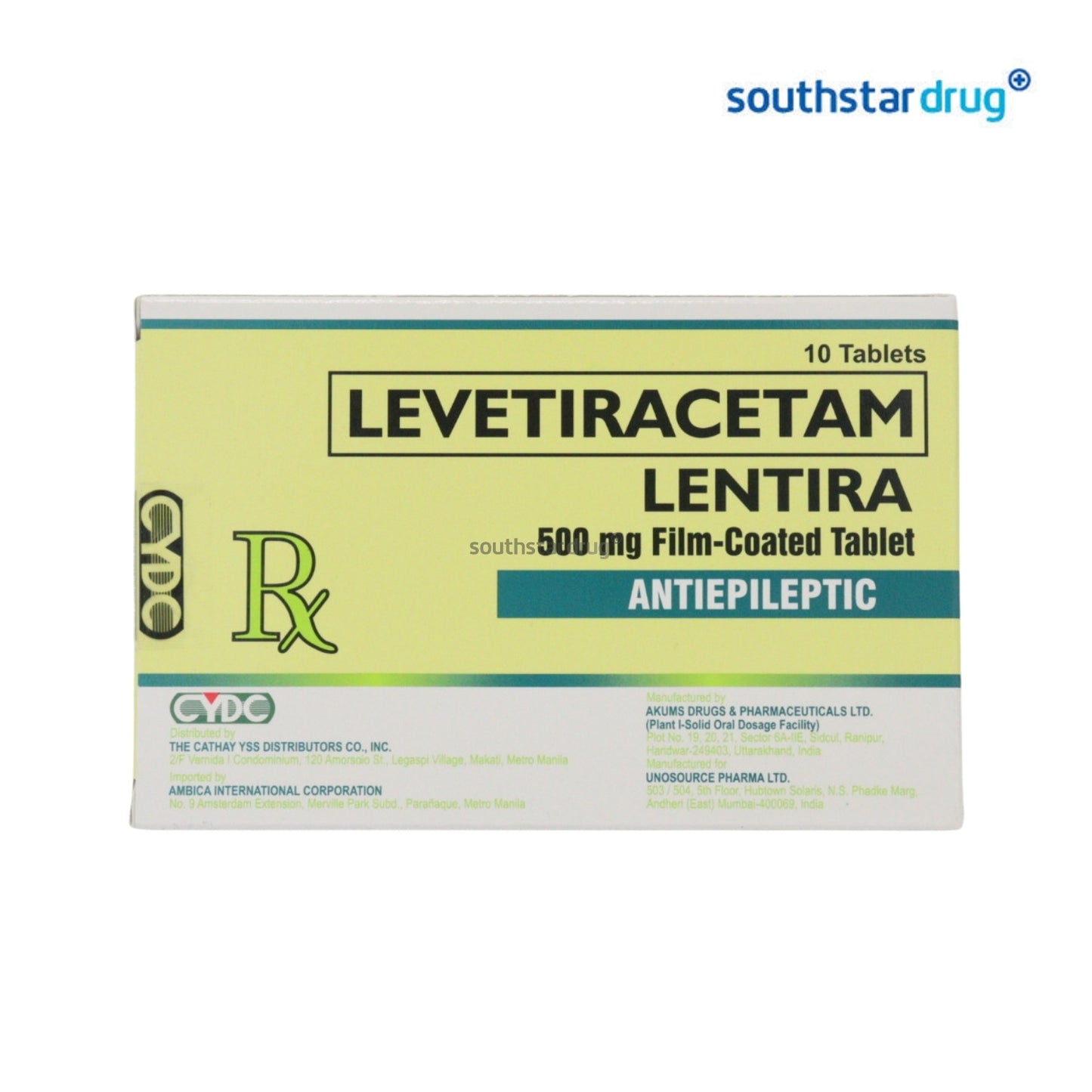 Rx: Lentira 500mg Tablet