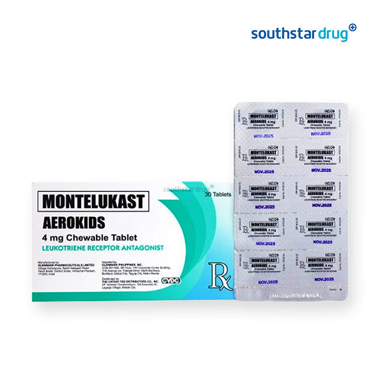 Rx: Aerokids 4mg Chewable Tablet