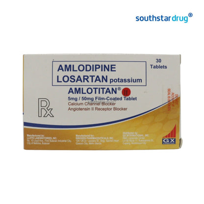 Rx: Amlotitan 50mg / 5mg Tablet
