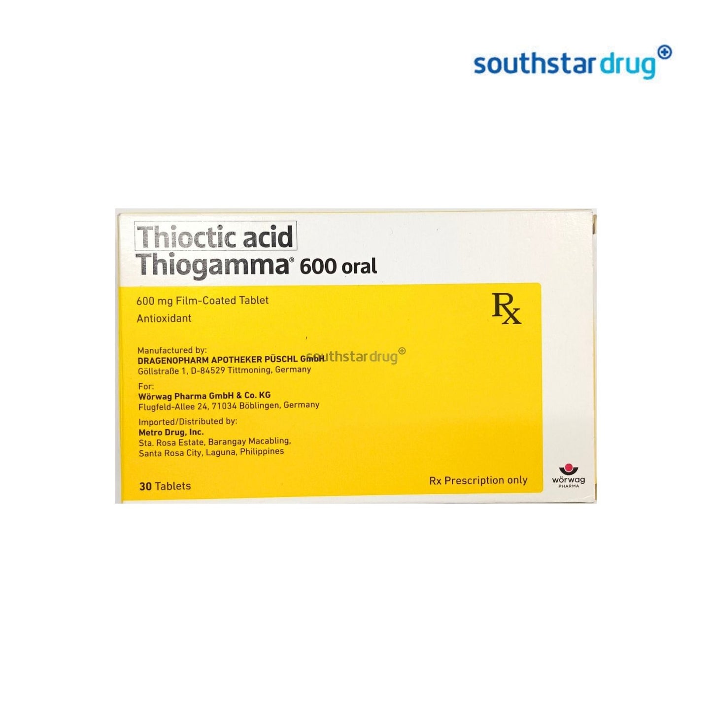 Rx Thiogamma 600mg Tablet