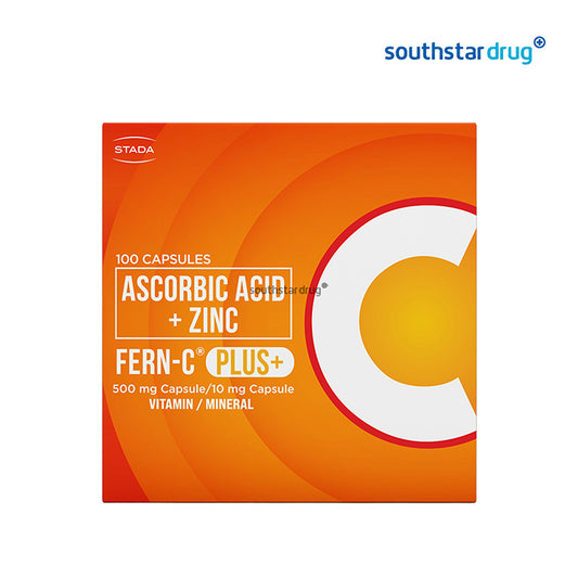 Fern C Plus Capsule 500mg/10mg (10 Capsules) – Vitamin C and Zinc Support