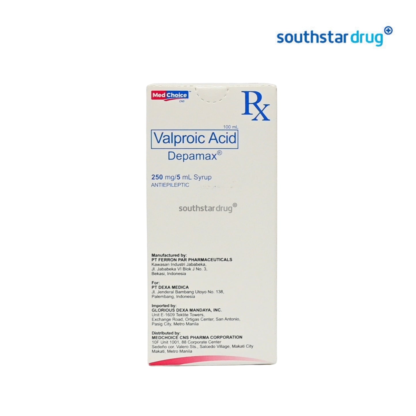 Rx: Depamax 250ml / 5ml 100ml Syrup