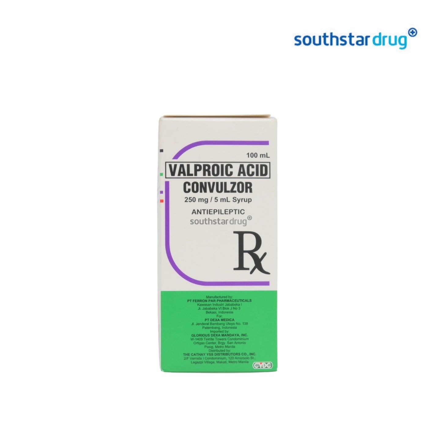 Rx: Convulzor 250mg / 5ml 100ml Syrup