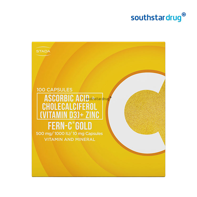 Fern C Gold 500mg / 1000 IU / 10mg Capsule - 10pcs