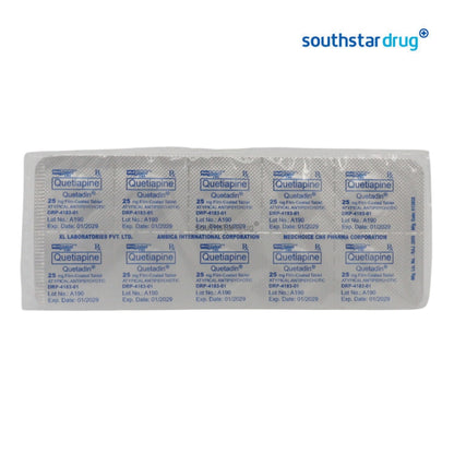 Rx: Quetadin 25mg Tablet