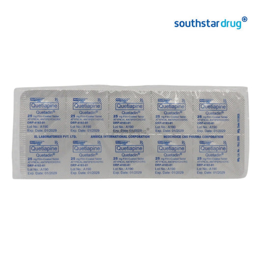 Rx: Quetadin 25mg Tablet