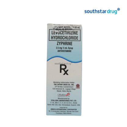 Rx: Zyphrine 2.5mg/5ml Syrup 60ml